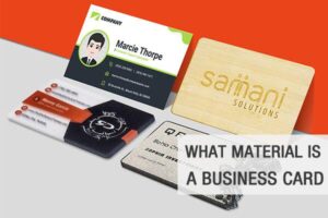 business card material