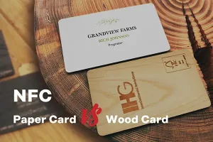 wood cards vs paper cards
