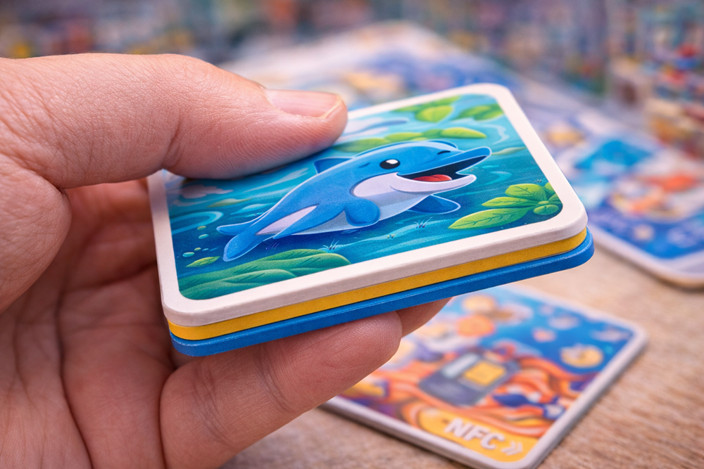 Toy-grade card material